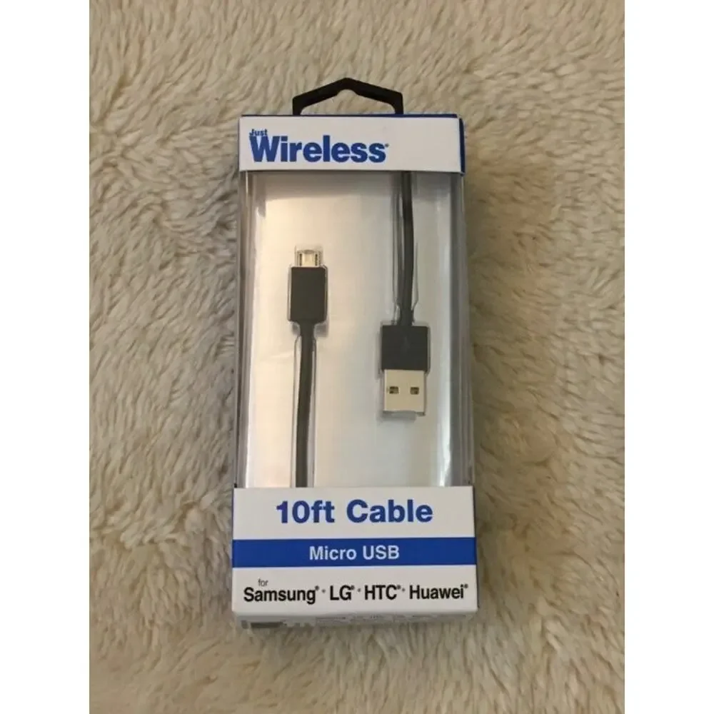 Just Wireless 10ft TPU Micro USB to USB-A Cable - Black